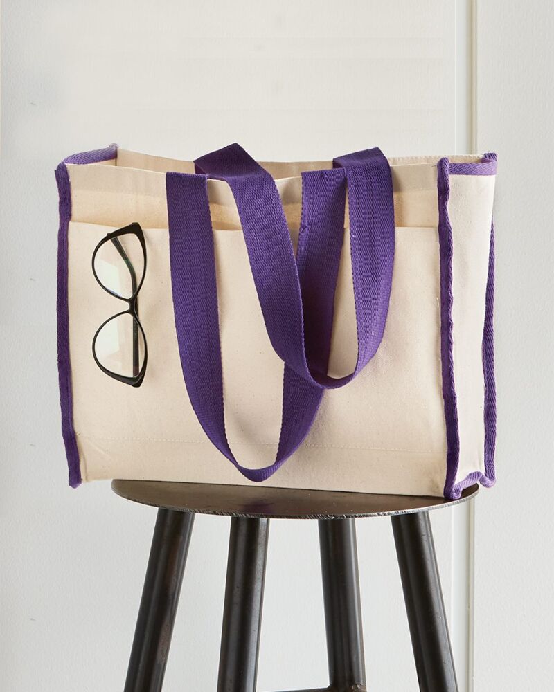 14L Tote with Contrast-Color Handles Thumbnail