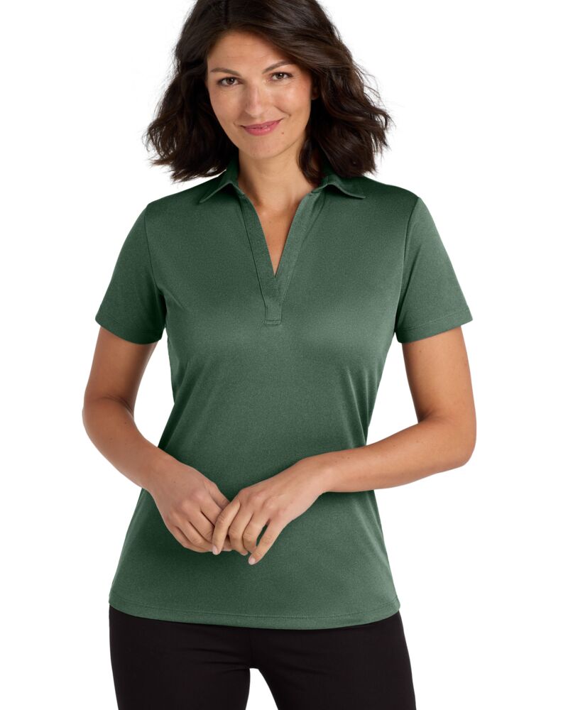 Women's Heathered Silk Touch Performance Polo Thumbnail