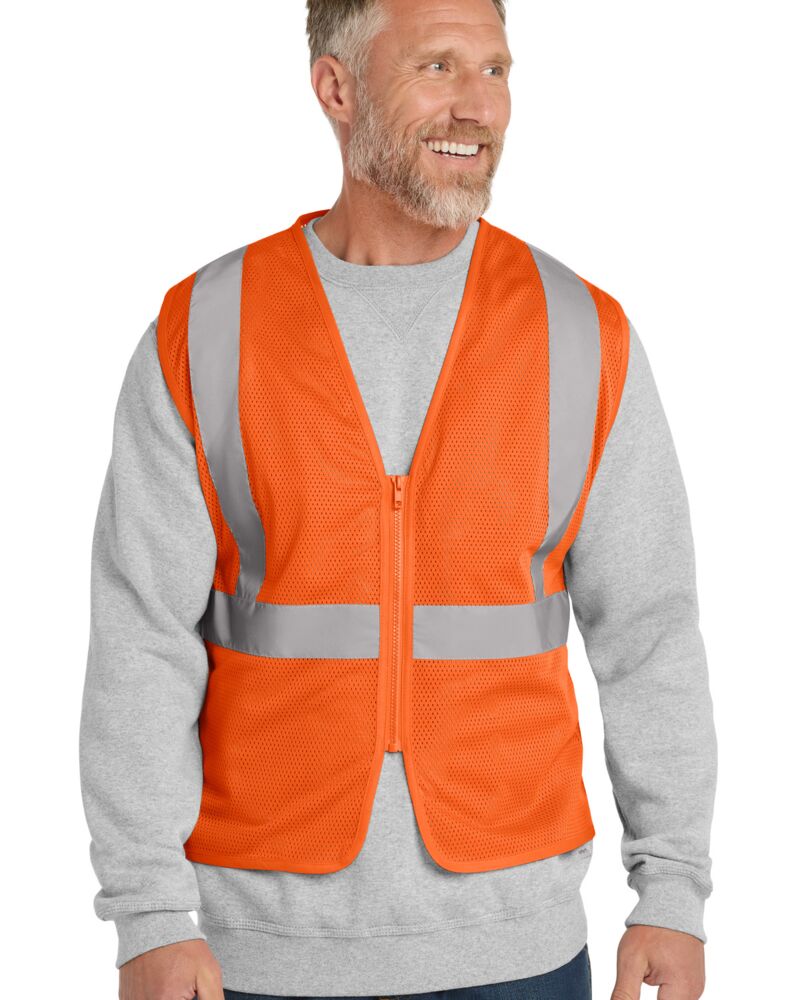 Ansi 107 Class 2 Economy Mesh Zippered Vest Thumbnail