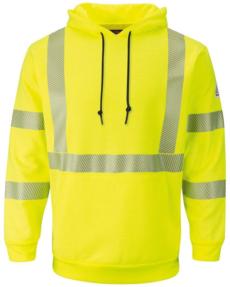Men's Hi-Visibility Hooded Sweatshirt Thumbnail