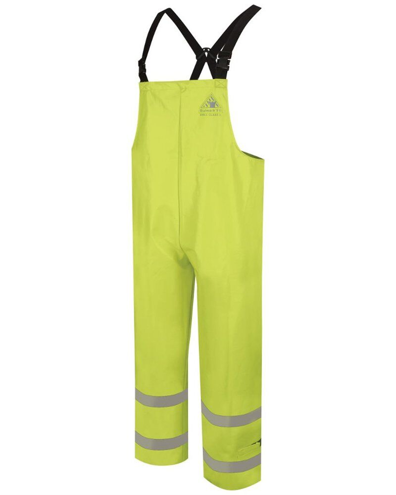 Men's Hi-Visibility Flame-Resitant Rain Bib Overall - 13 oz. Thumbnail