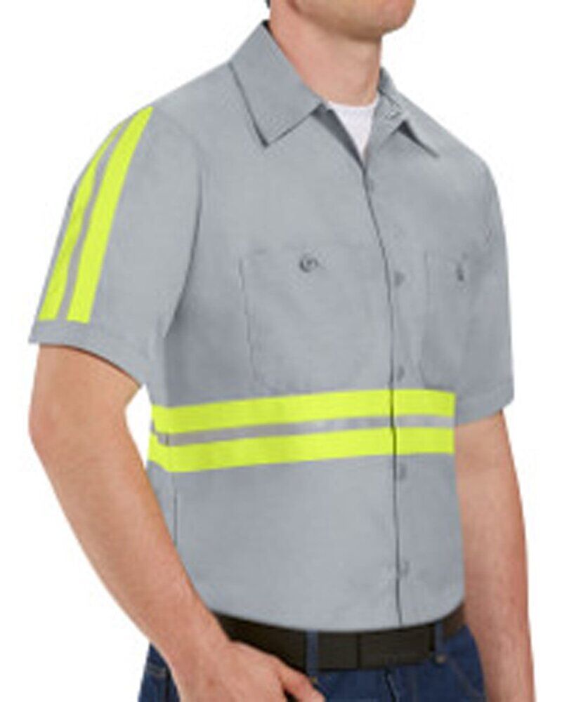 Men's Tall Enhanced Visibility Industrial Work Shirt Thumbnail