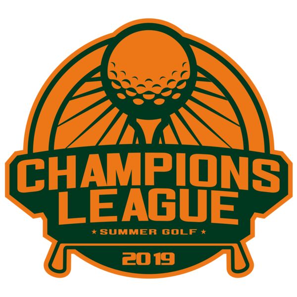 Champions League Summer Golf logo template Thumbnail