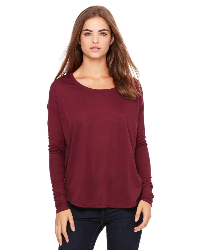 Women’s Flowy 2x1 Ribbed Long Sleeve Tee Thumbnail